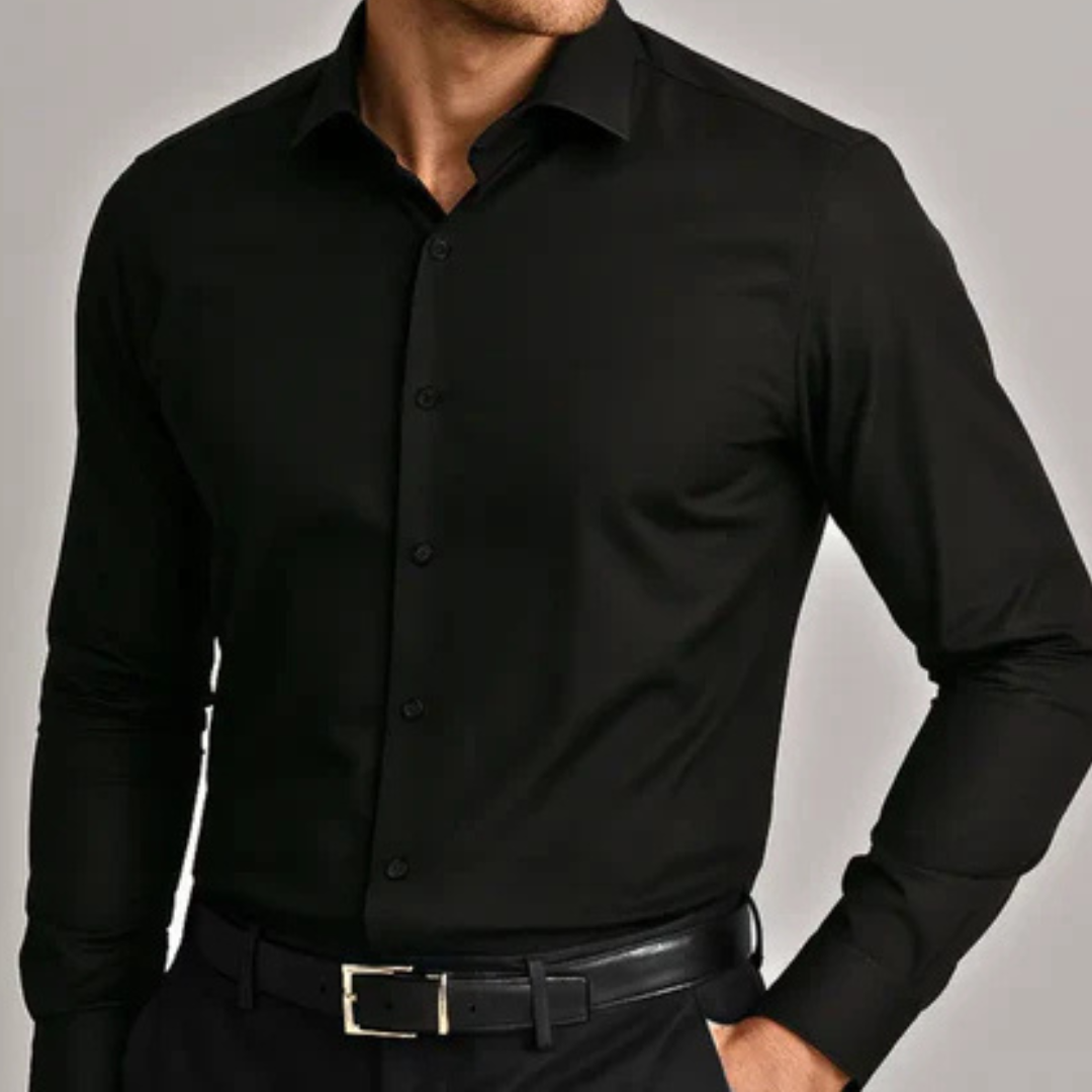 AurenFold™ – Camisa Antipiega de Corte Ajustado