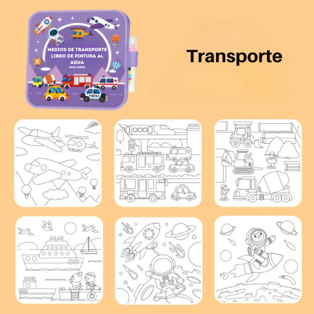 Aquapinta™ – Libro de pintura al agua reutilizable y sin complicaciones