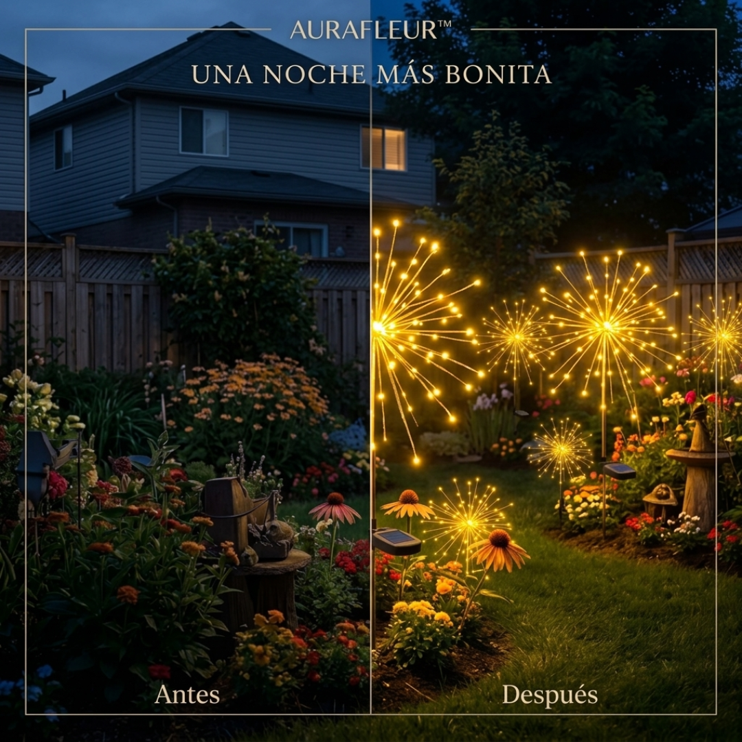 AURAFLEUR™ - Lámpara solar de jardín con forma de estrella