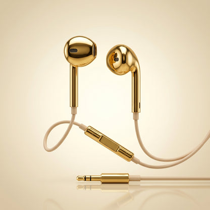 AURION™ - Auriculares con cable cromados