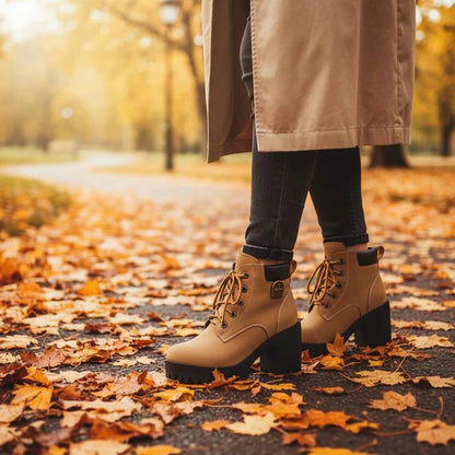 MetraBoot™ – Botas Urbanas Impermeables de Tacón