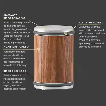 VOLTARE™ – Afilador Magnético de Rodillo