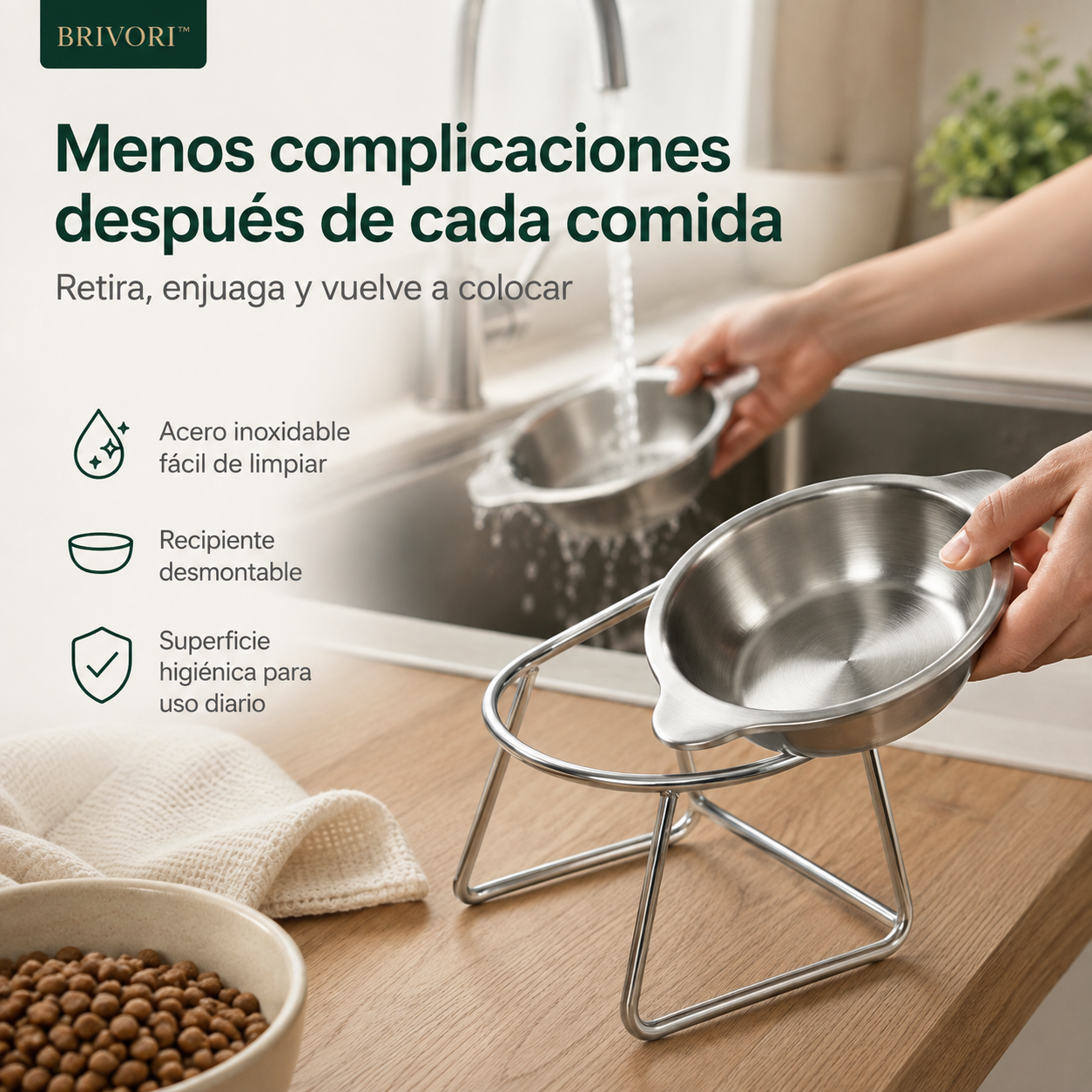 Brivori™ - Comedero Elevado Ergonómico