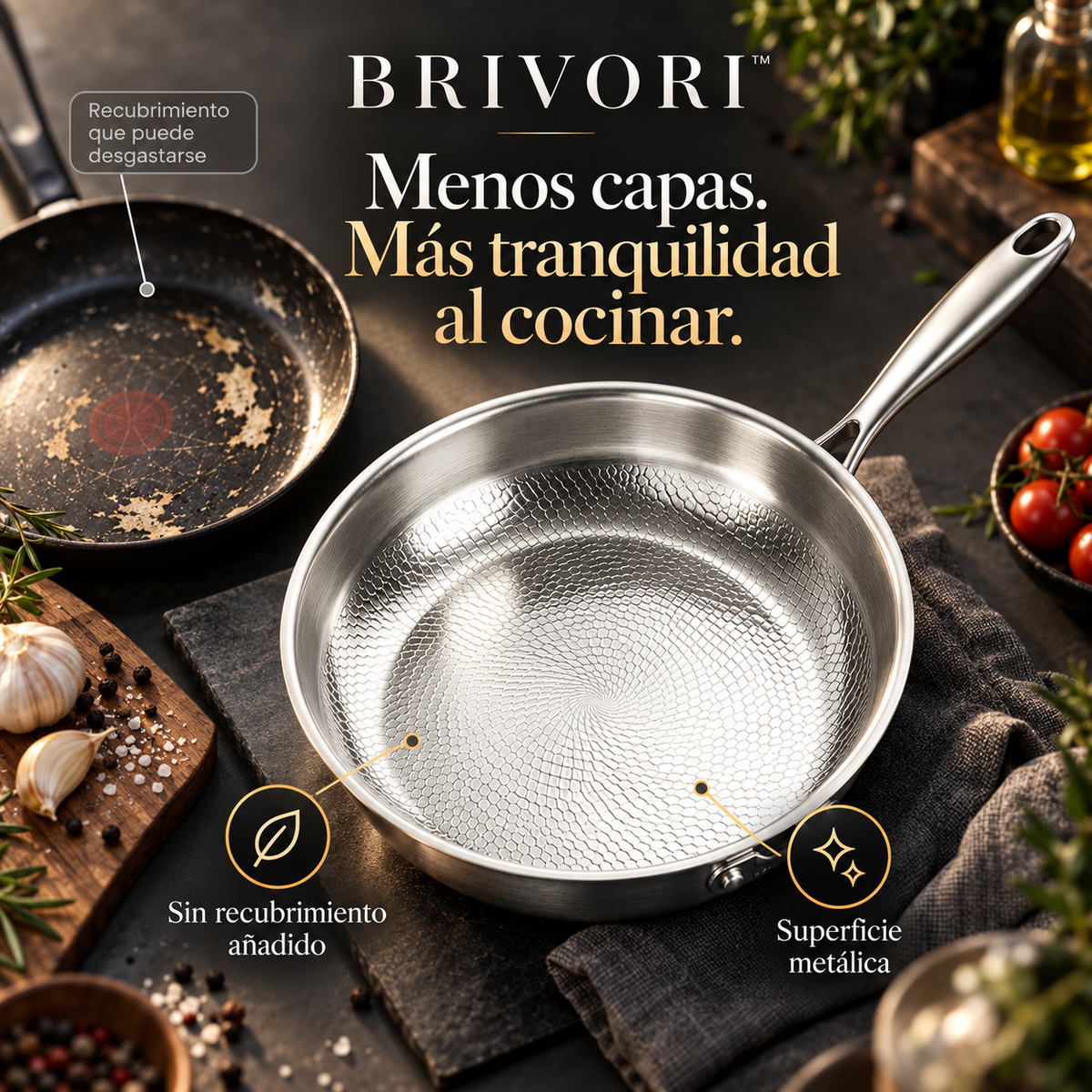 Brivori™ - Sartén de Titanio