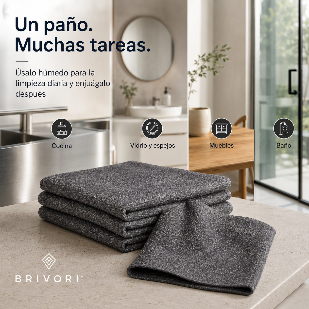 Brivori™ - Paños Mágicos Reutilizables