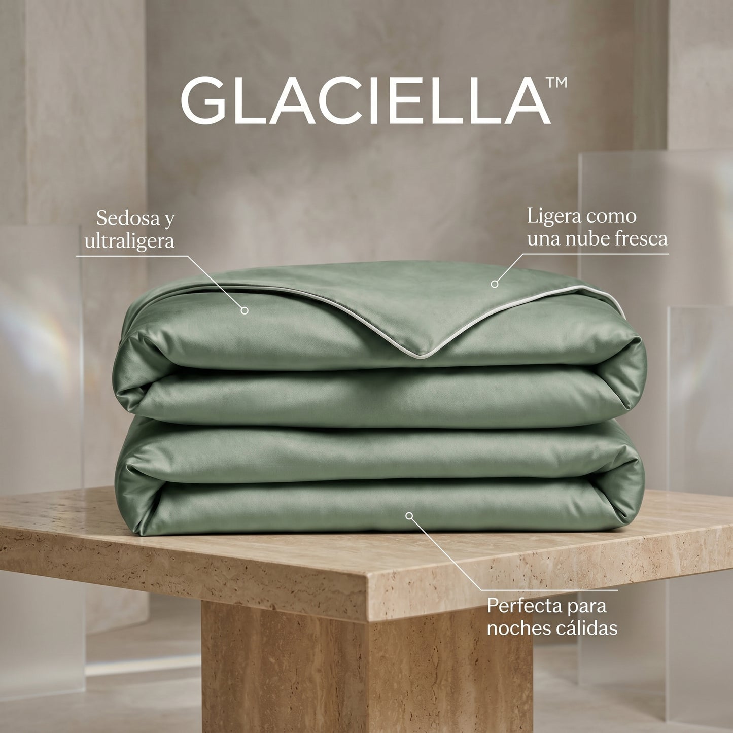 GLACIELLA™ - Edredón refrescante de seda helada