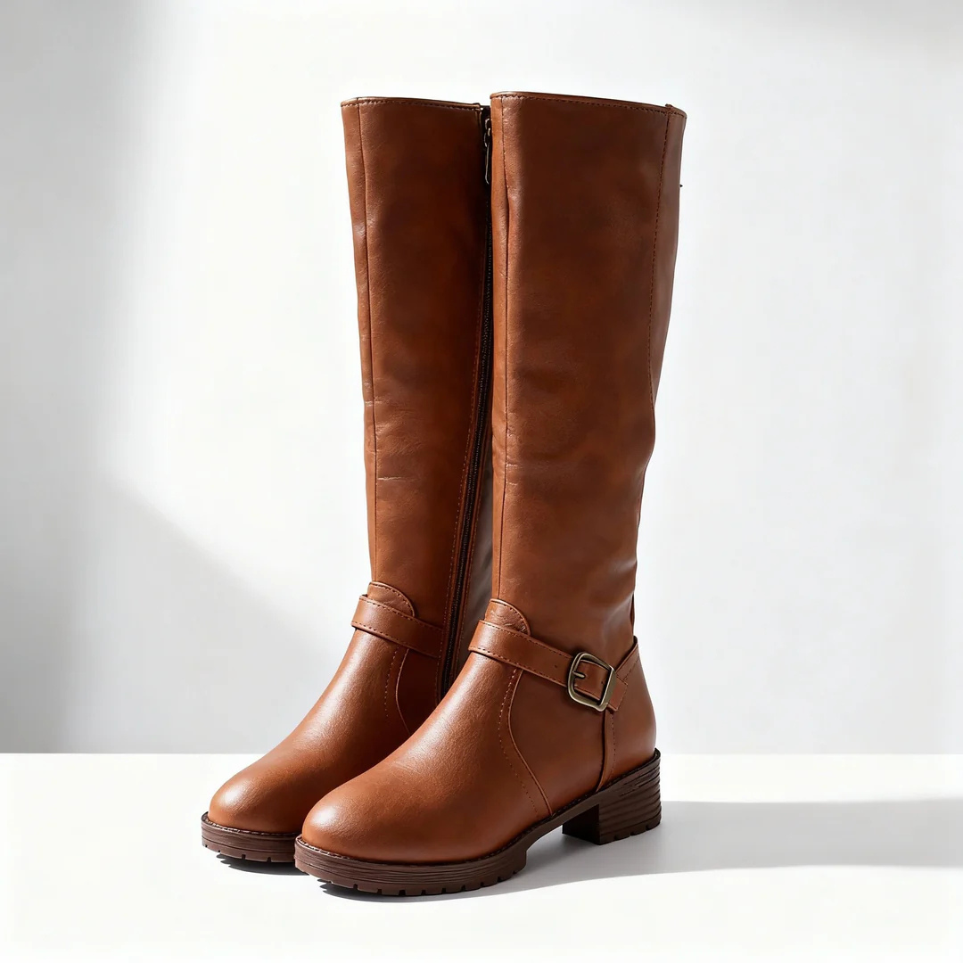 ALVINA™ – Botas Elegantes Tacón Bajo Para Mujer