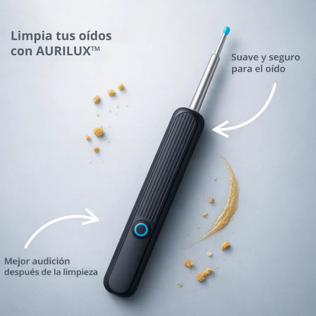 AURILUX™ – Limpiador inteligente para los oídos