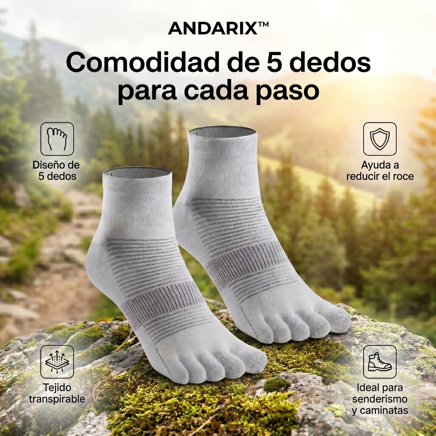 ANDARIX™ - Calcetines Separadores Coolmax