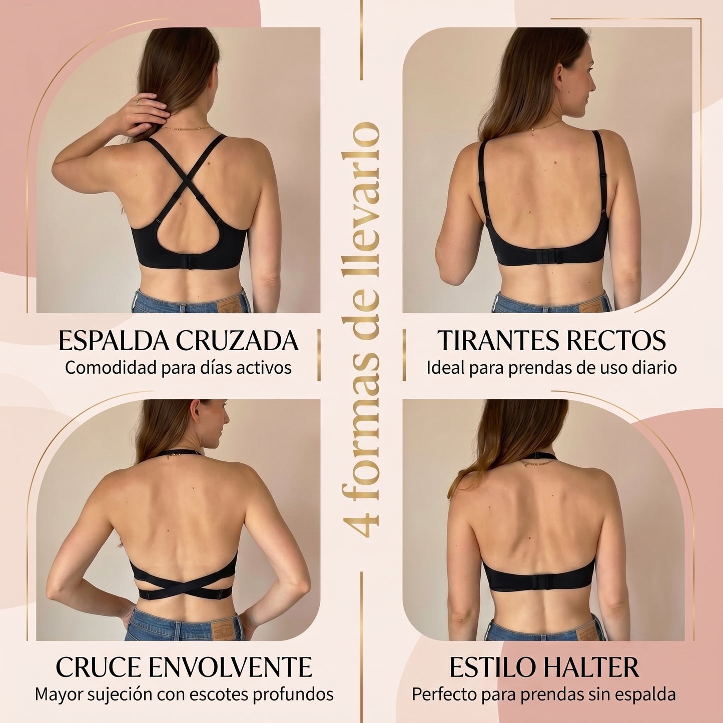 LUNÉVIA™ - Sujetador suave de 4 vías