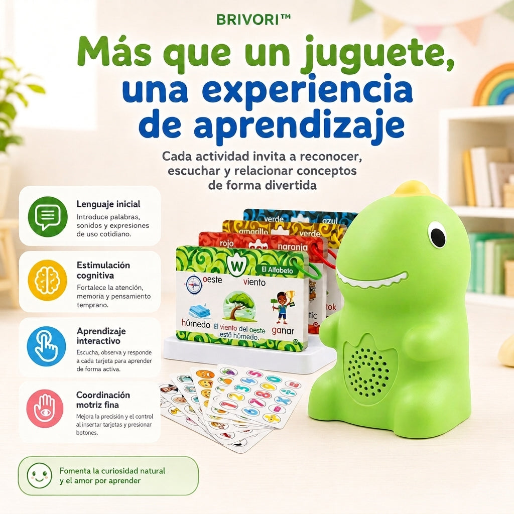 Brivori™ - Tarjetas Educativas Parlantes para Estimulación del Habla