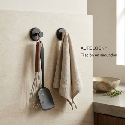 AURELOCK™ - Ganchos de succión con cierre giratorio