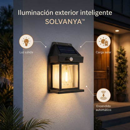 SOLVANYA™ - Lámpara de pared tipo farol solar