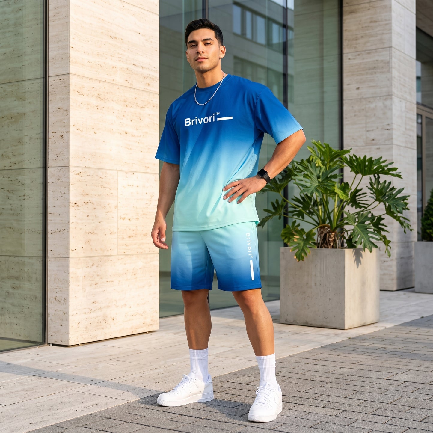 Brivori™ - Conjunto Casual de Verano con Efecto Degradado
