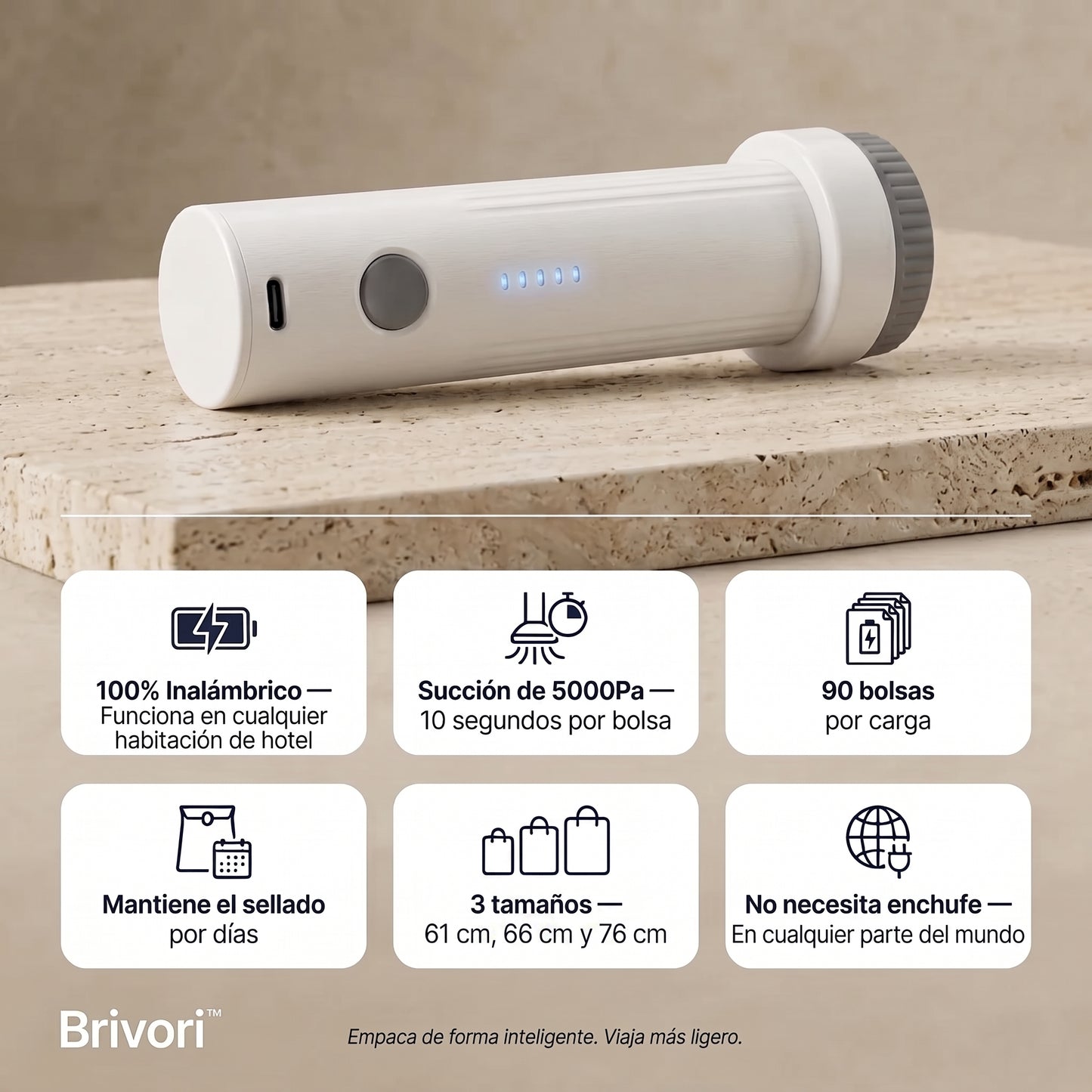 Brivori™ - Kit de Bolsas al Vacío para Viaje
