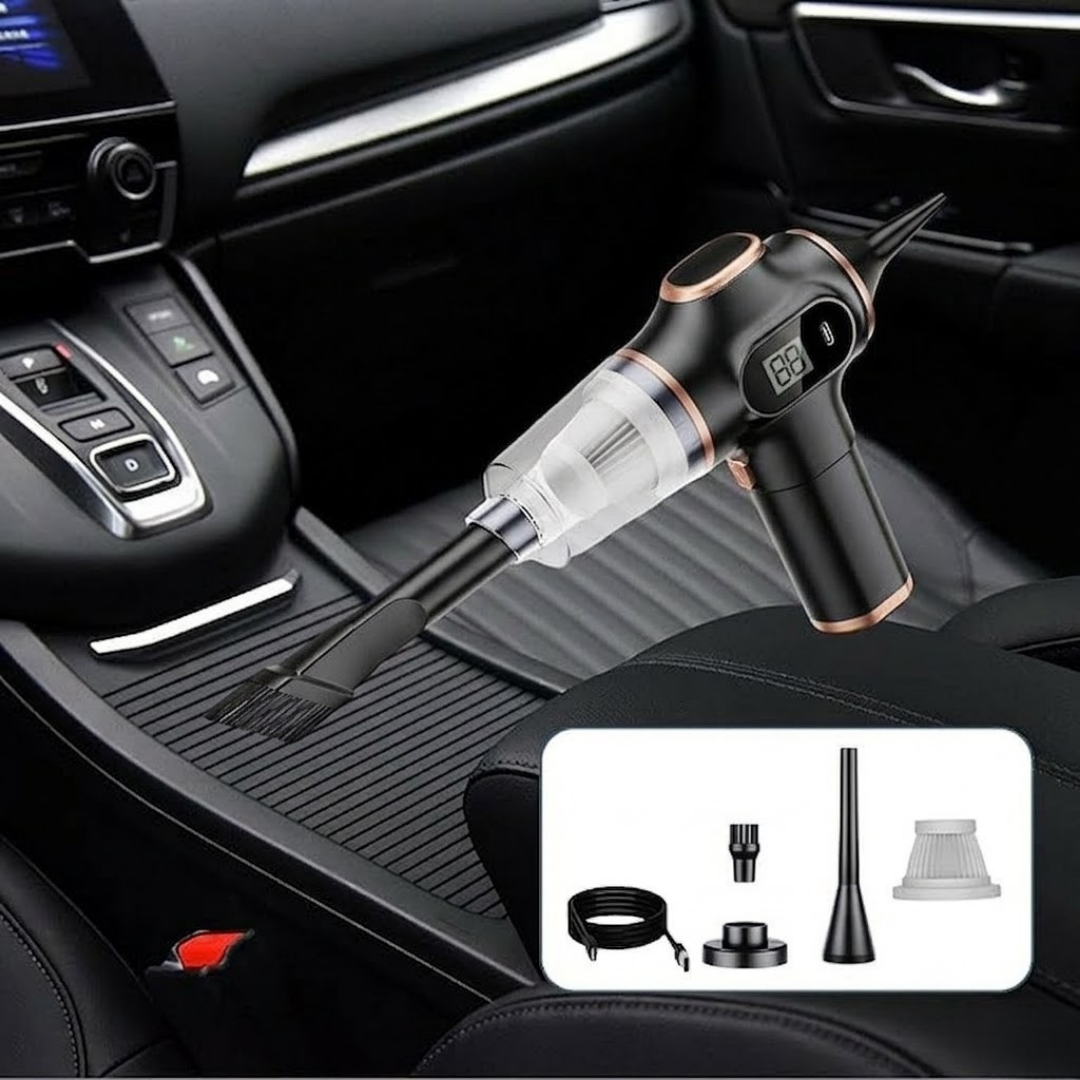 AEROVEX™ Aspiradora compacta para coche con turbocompresor