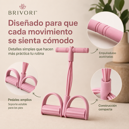 Brivori™ - Banda de Resistencia con Pedales para Ejercicio