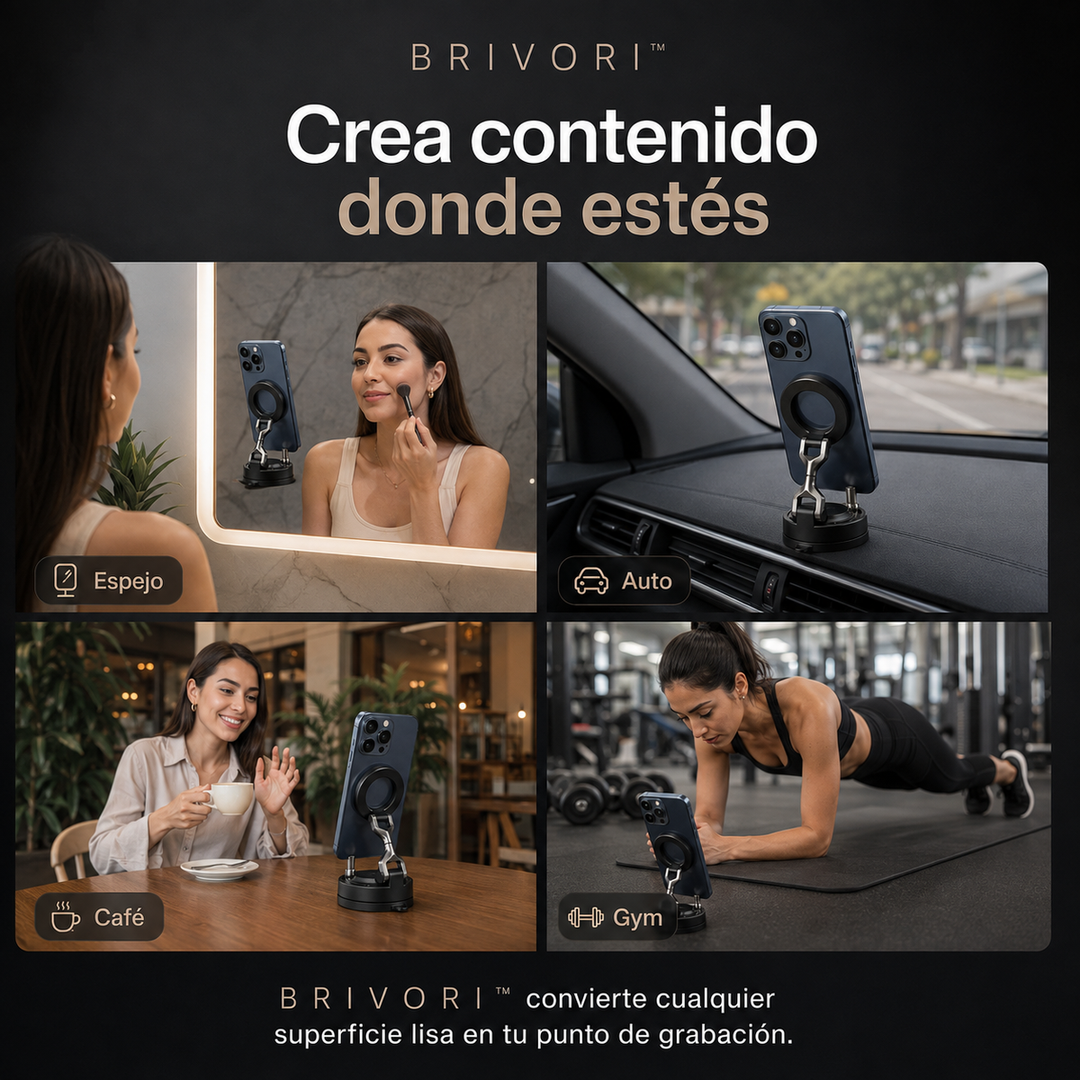 Brivori™ - Soporte Magnético Articulado