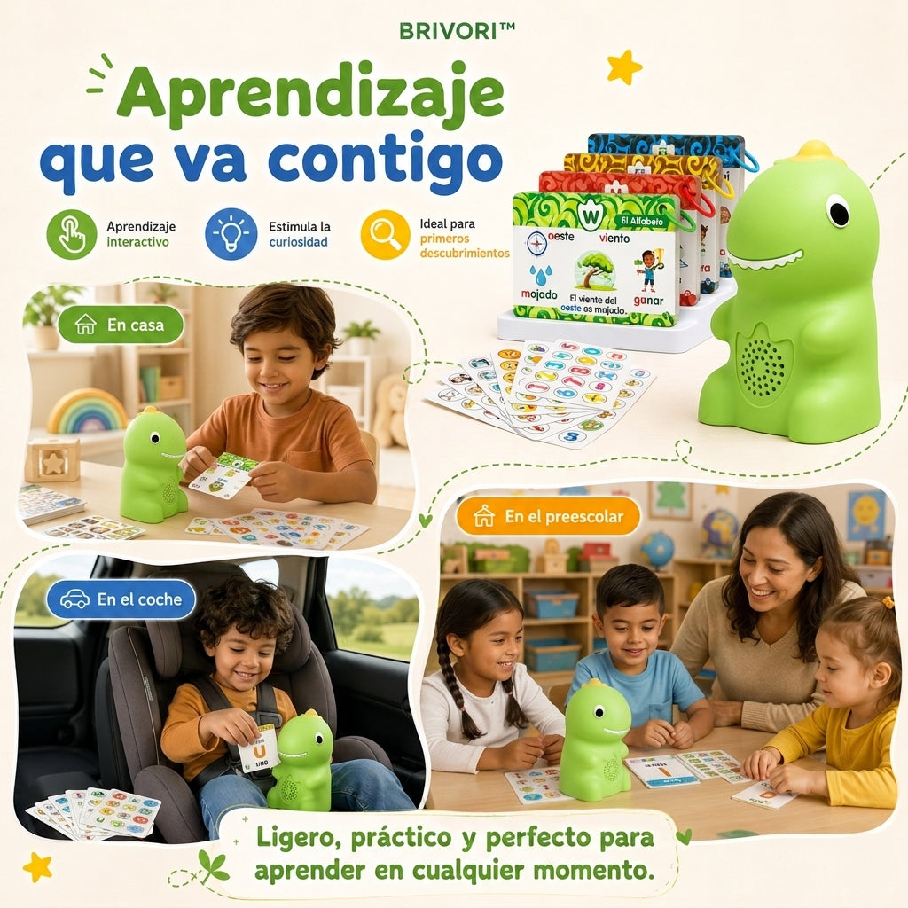 Brivori™ - Tarjetas Educativas Parlantes para Estimulación del Habla