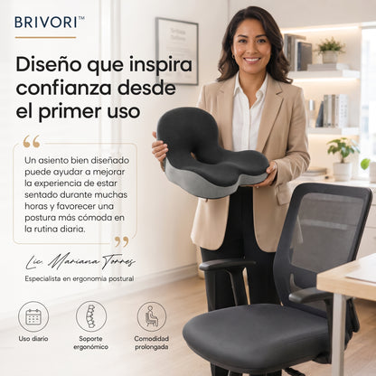 Brivori™ - Cojín Ergonómico de Asiento