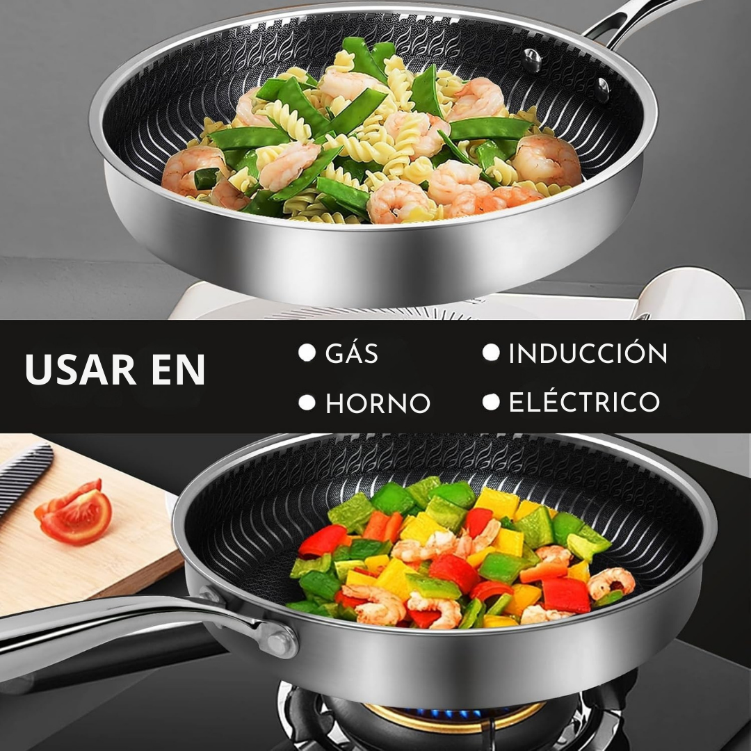 NOVACERA™ – Sartén Híbrido de Alto Rendimiento
