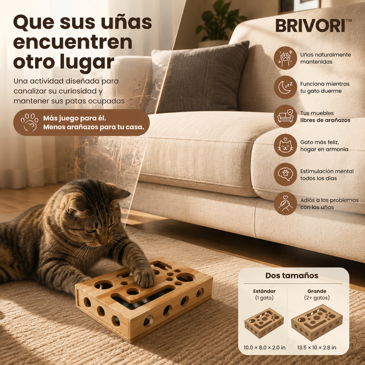 Brivori™ - Limador de Uñas de Madera para Gatos