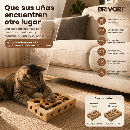 Brivori™ - Limador de Uñas de Madera para Gatos