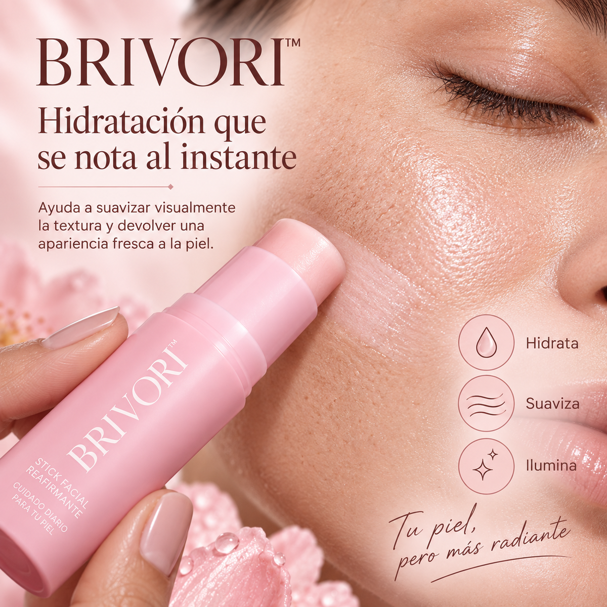 Brivori™ - Stick Facial Reafirmante con Bio-Colágeno PDRN