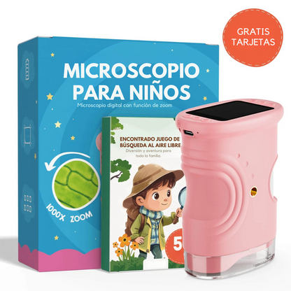MicroScopeX™ – Microscopio Digital Infantil 1000x (+Cartas Gratis)