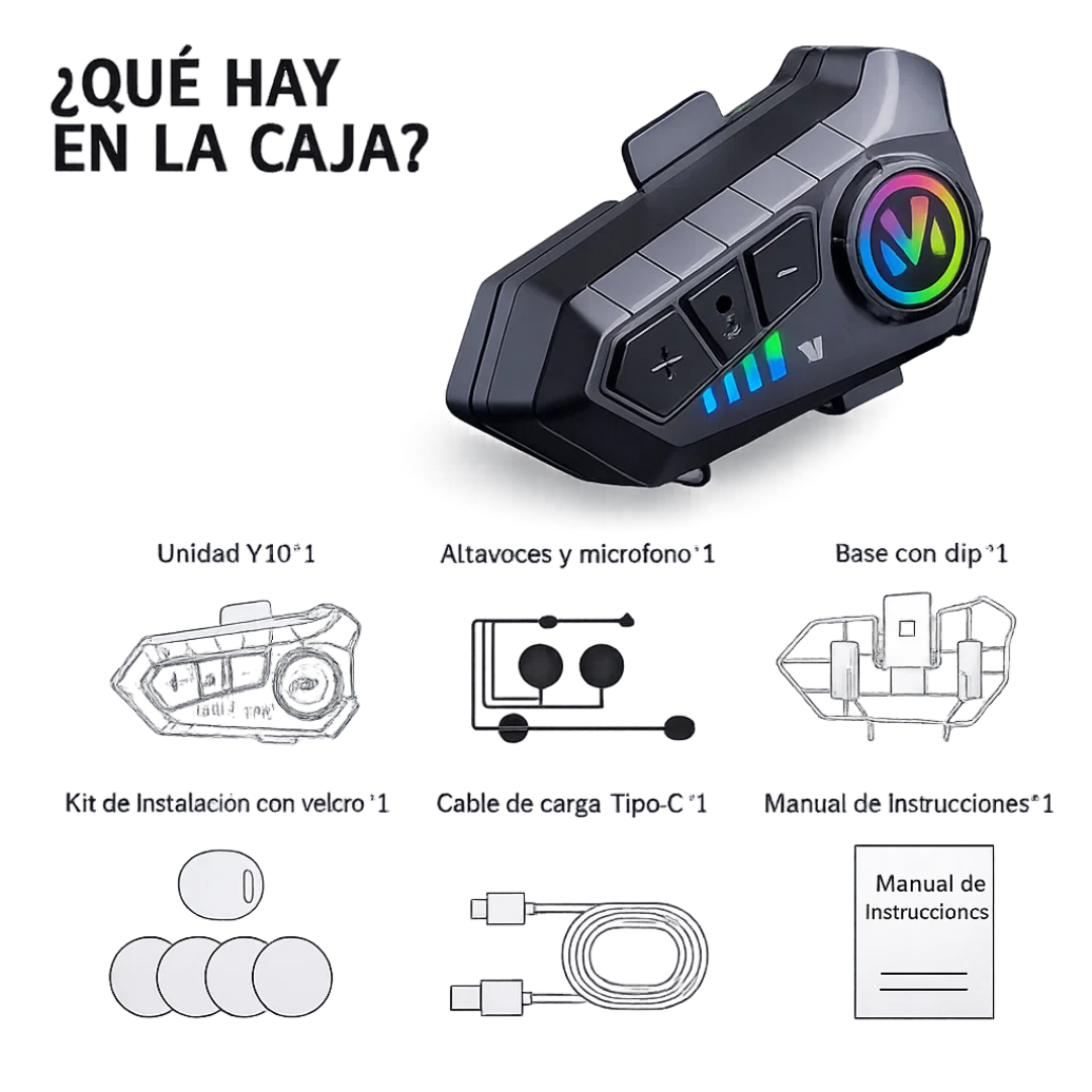 VELOXION™ - Intercomunicador inteligente para casco V12