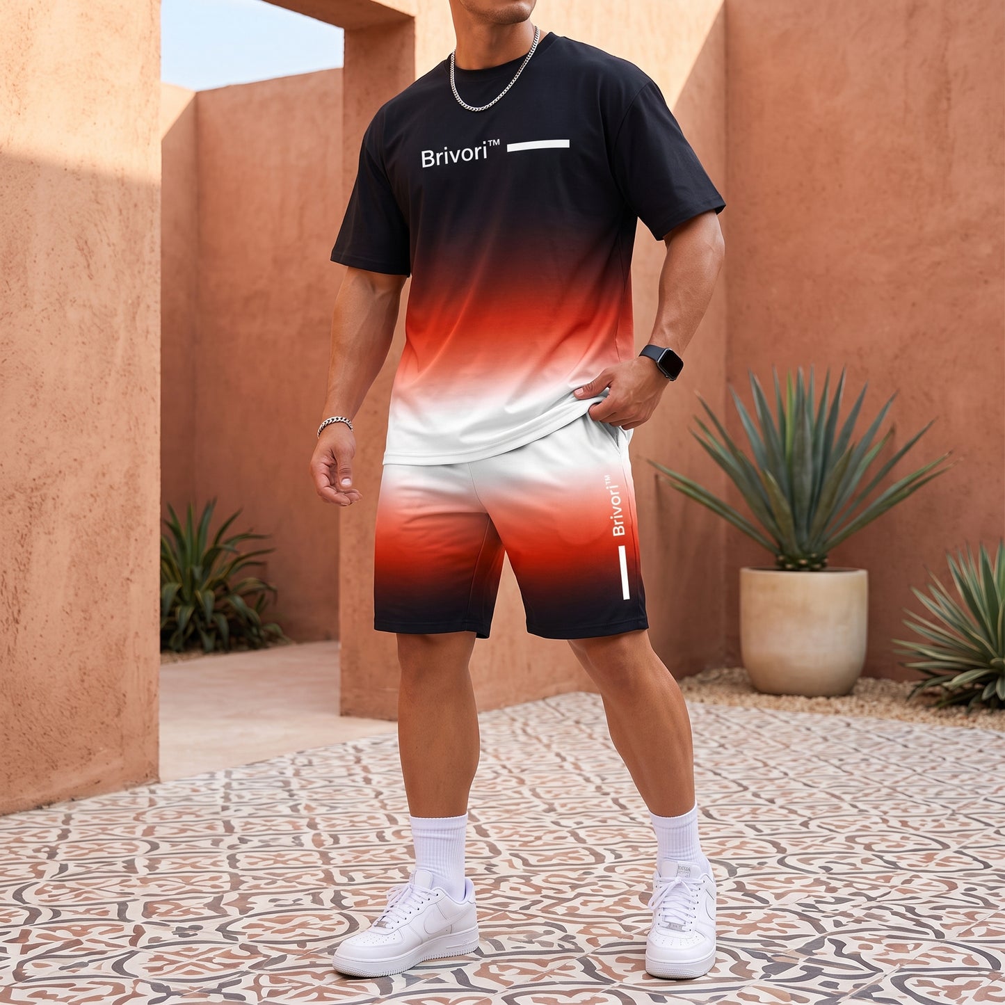 Brivori™ - Conjunto Casual de Verano con Efecto Degradado