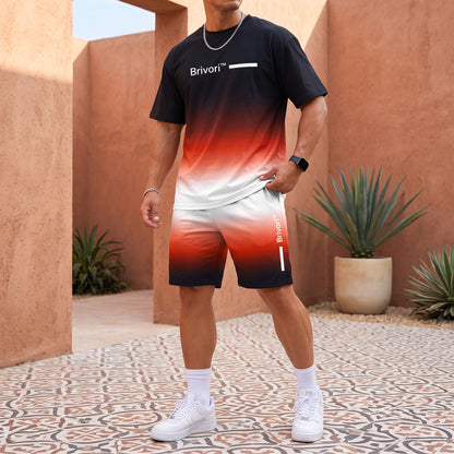 Brivori™ - Conjunto Casual de Verano con Efecto Degradado