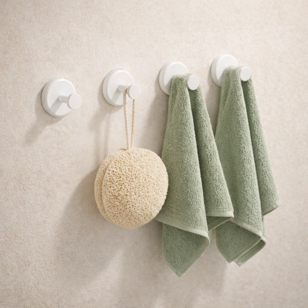 AEROLUX™ - Ganchos de succión con cierre giratorio