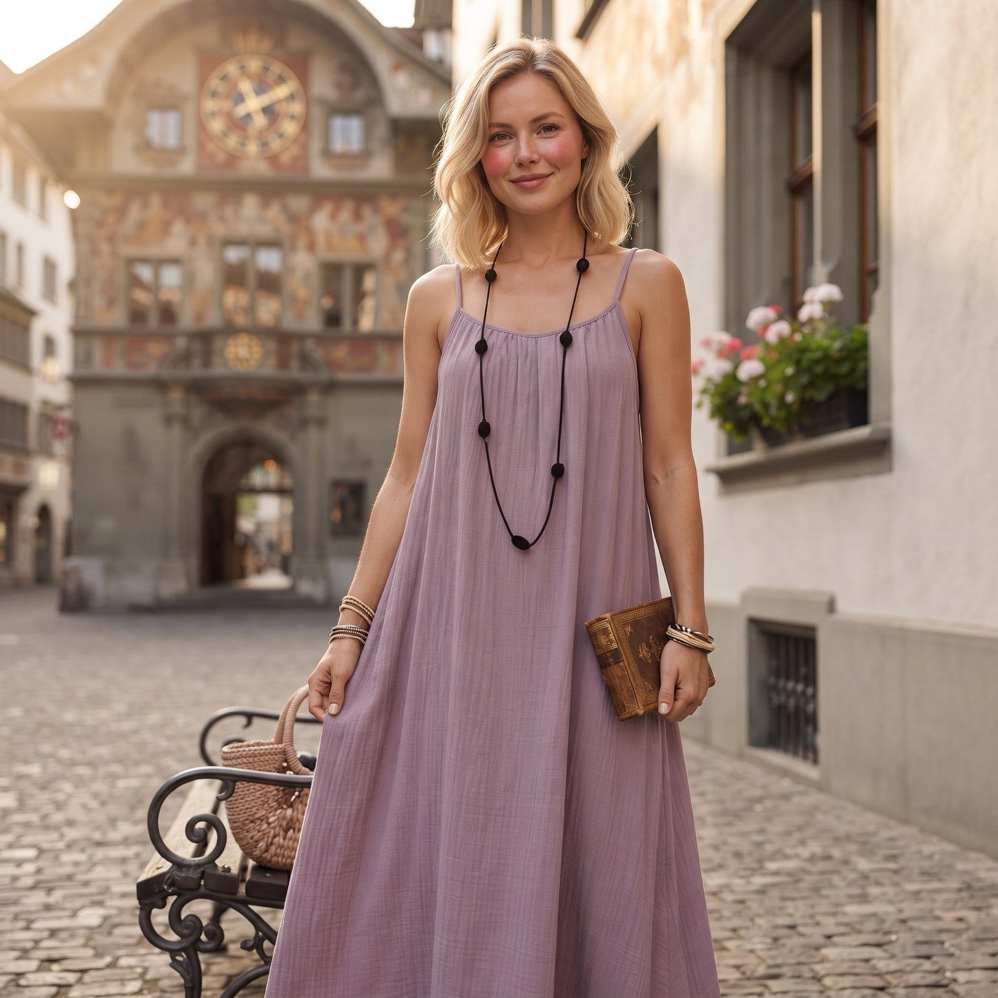 Brivori™ - Vestido Fluido de Tirantes Ajustables
