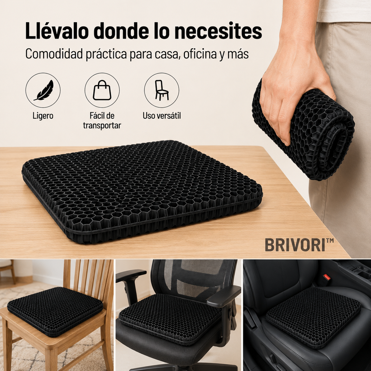 Brivori - Cojín Ortopédico para Alivio de Presión
