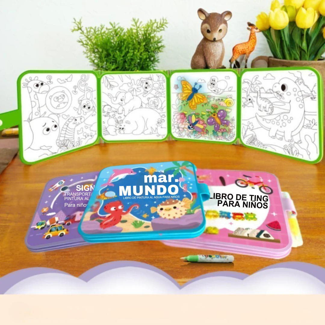 Aquapinta™ – Libro de pintura al agua reutilizable