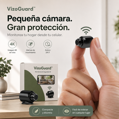 VizoGuard™ – Mini Cámara de Seguridad 4K