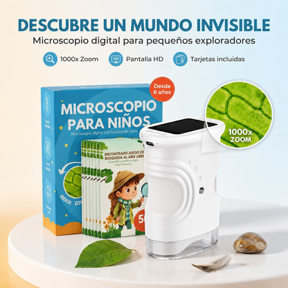 MicroScopeX™ – Microscopio Digital Infantil 1000x