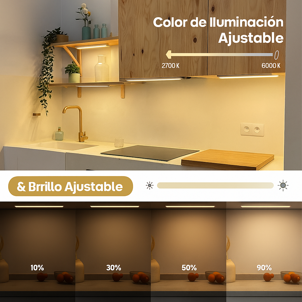 LuzMotion 3.0™  | Regleta LED inalámbrica con sensor de movimiento