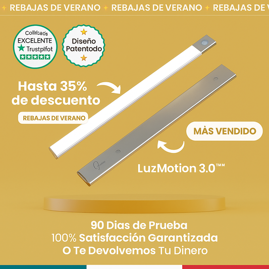 LuzMotion 3.0™  | Regleta LED inalámbrica con sensor de movimiento