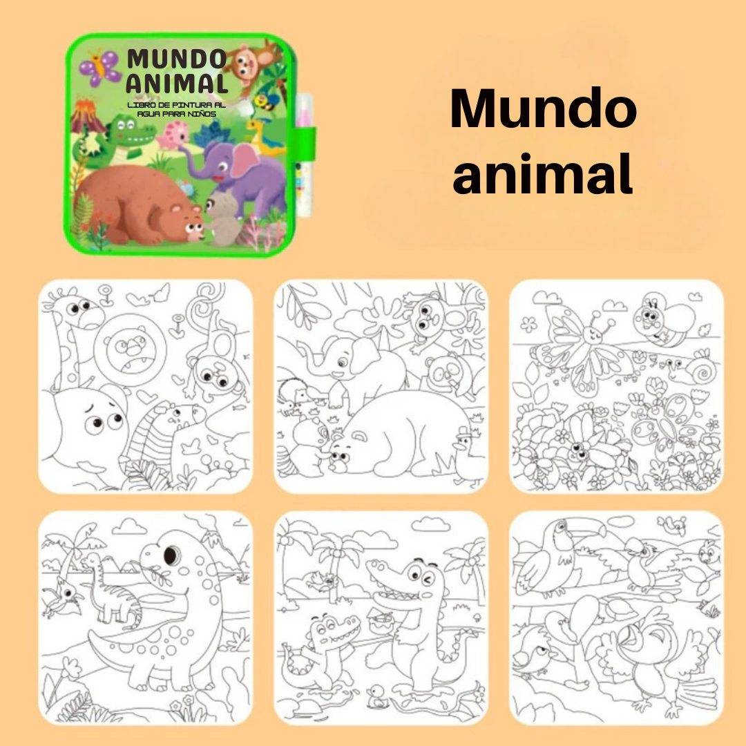 Aquapinta™ – Libro de pintura al agua reutilizable y sin complicaciones