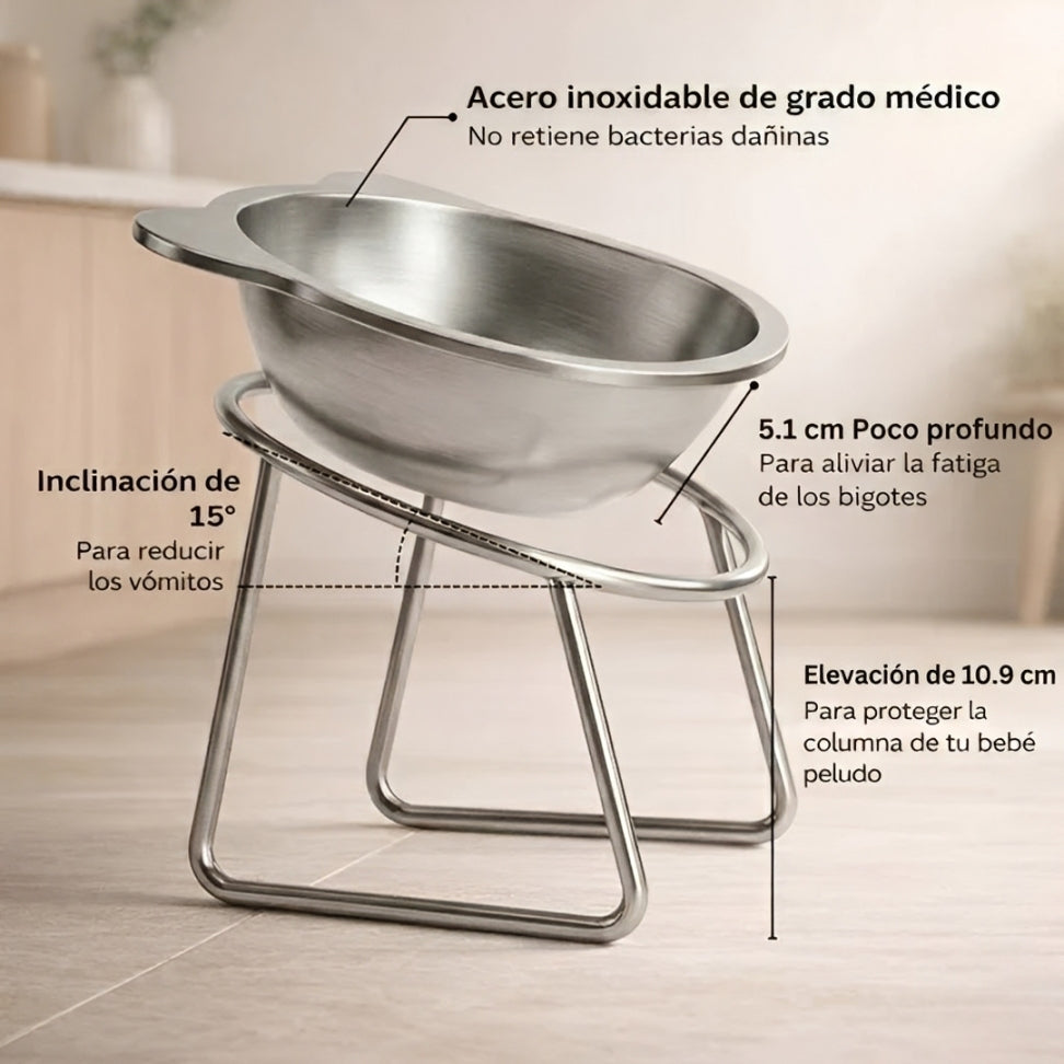 FELIVARA™ - Comedero ortopédico elevado para gatos