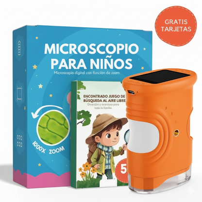 MicroScopeX™ – Microscopio Digital Infantil 1000x (+Cartas Gratis)