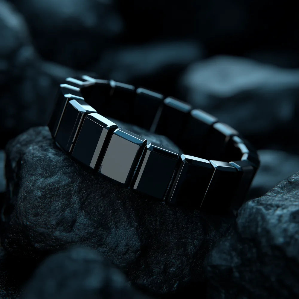 Onyros™ – Pulsera Magnética de Hematita