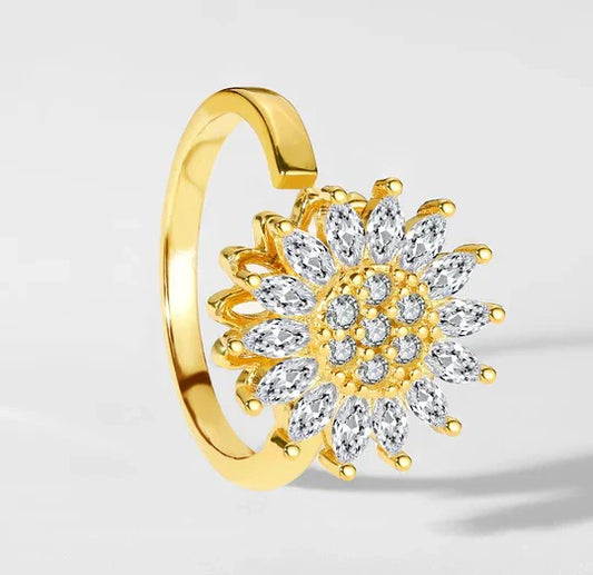 SerenityBloom™ – Anillo contra la ansiedad con diseño floral