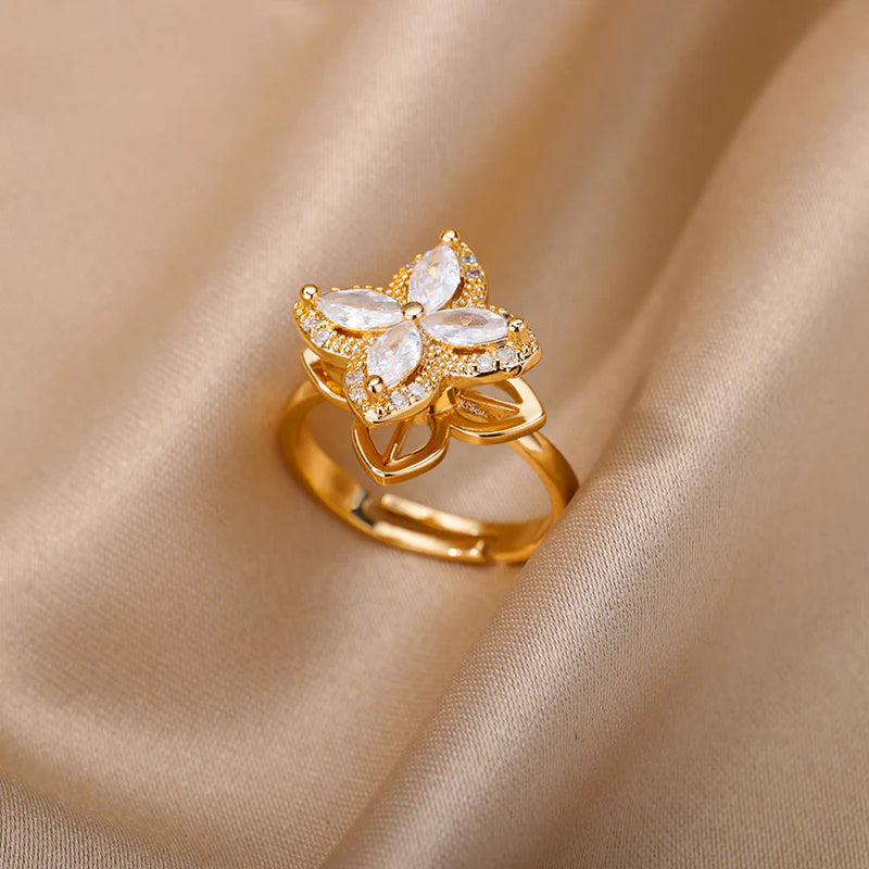 SerenityBloom™ – Anillo contra la ansiedad con diseño floral