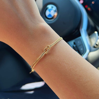 Eterno Lazo™ – Pulsera de Pareja con Nudo