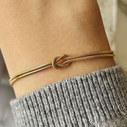 Eterno Lazo™ – Pulsera de Pareja con Nudo