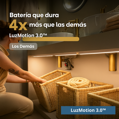 LuzMotion 3.0™  | Regleta LED inalámbrica con sensor de movimiento
