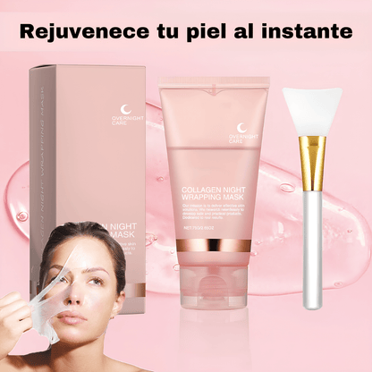 DermaNoctis™ – Mascarilla de Bio-Colágeno + Brocha